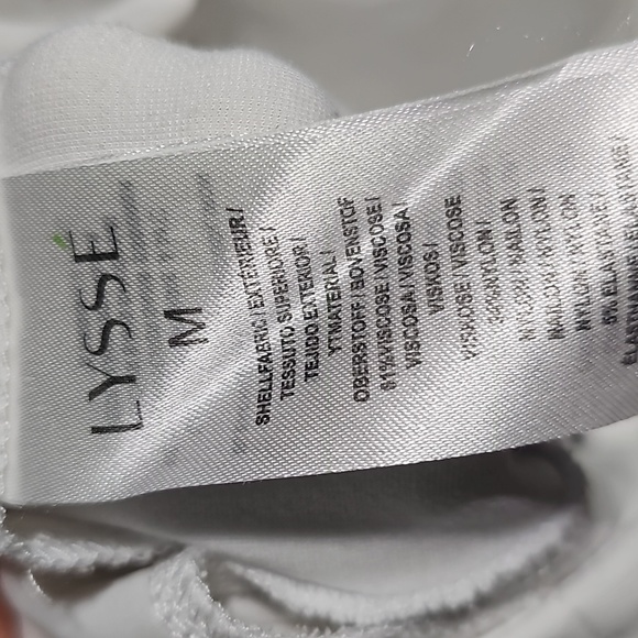 Lysse White Zippered Ankle Pants Size Medium - Picture 6 of 6